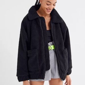 I AM GIA BLACK  TEDDY COAT